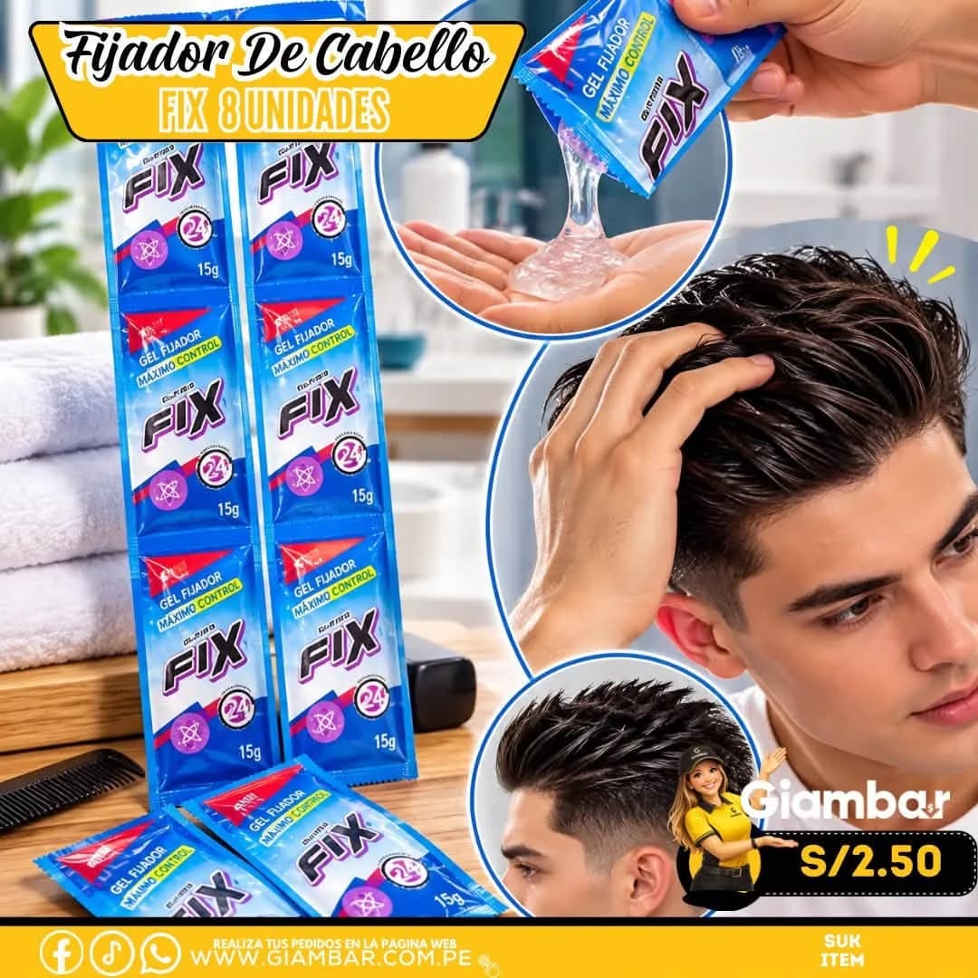 801104 SUPER FIX GEL CAPILAR 15G X8UND