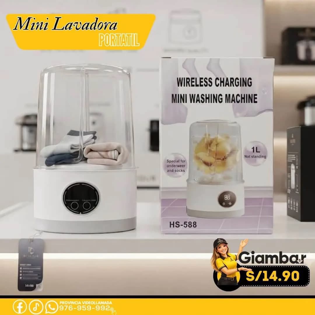 GF-3278TI MINI LAVADORA PORTATIL 1LT
