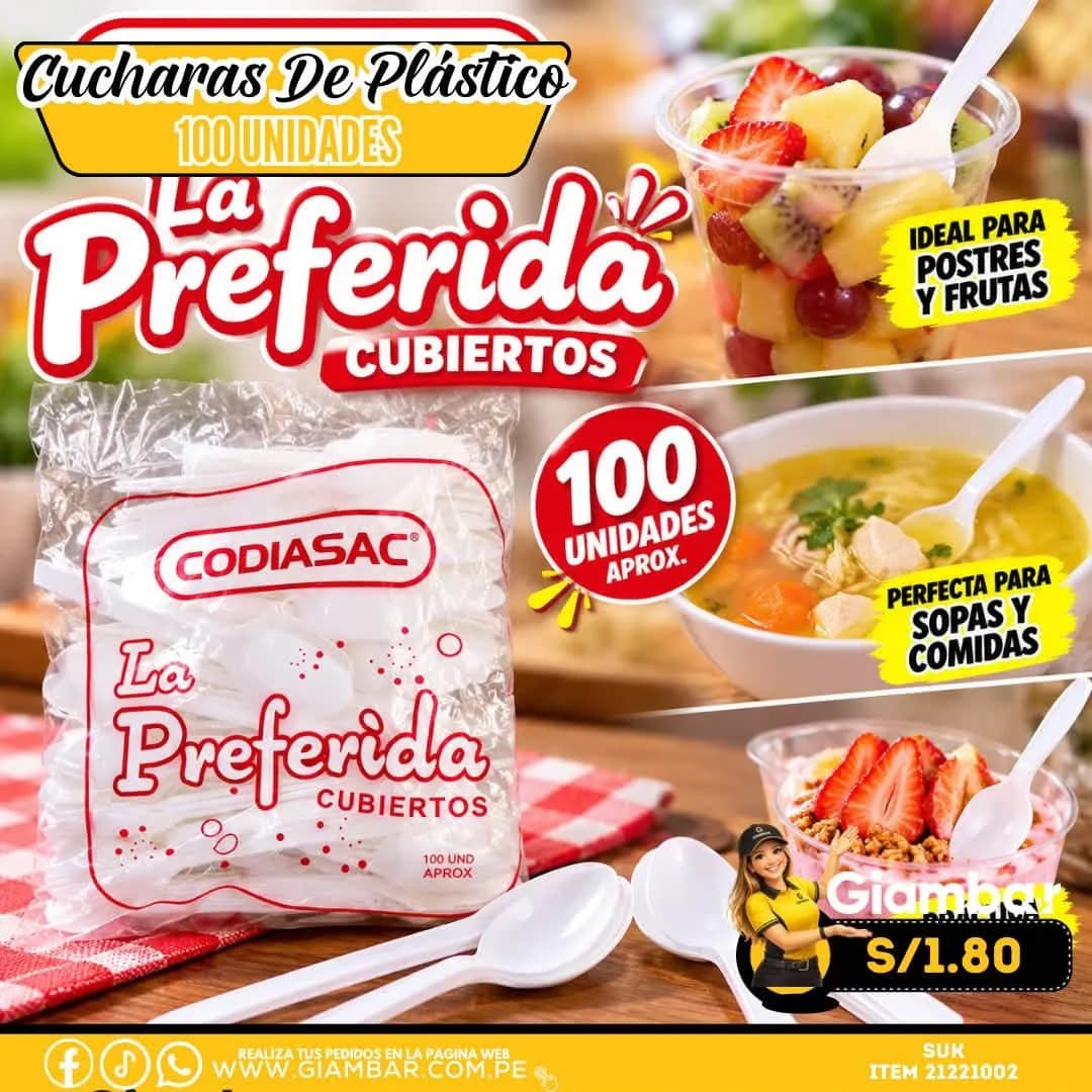 21221002 CUCHARA LA PREFERIDA #5 - X 100 UND
