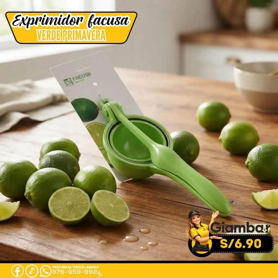 184001007  BLISTER EXPRIMIDOR DE LIMON PRIMAVERA VERDE
