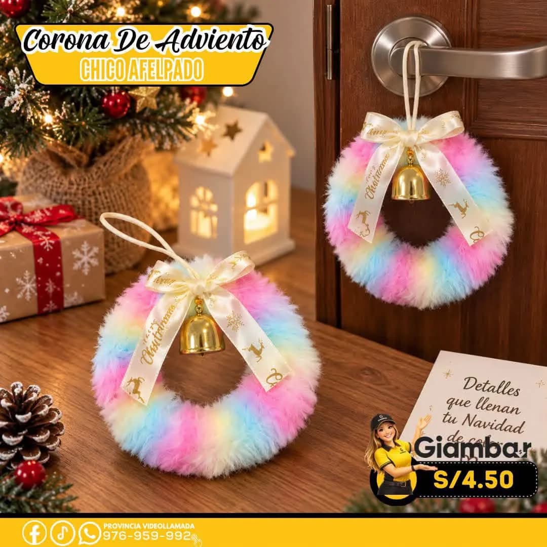 GB-359 CORONA DE ADVIENTO PARA DECORAR