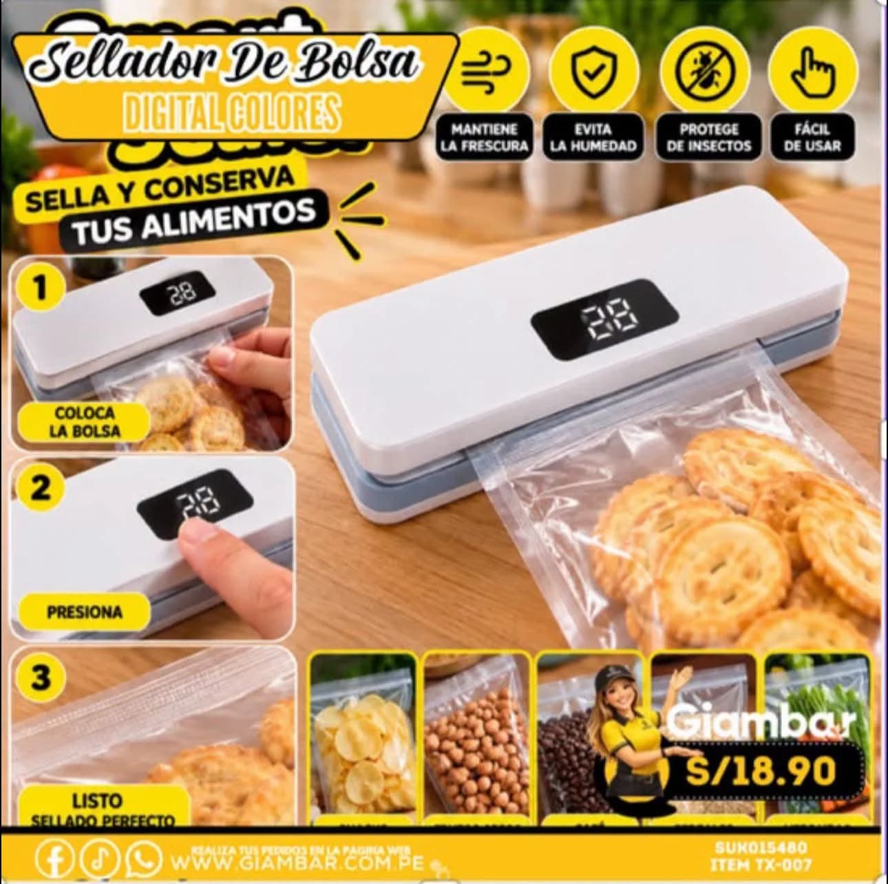 TX-007 MAQUINA SELLADOR 