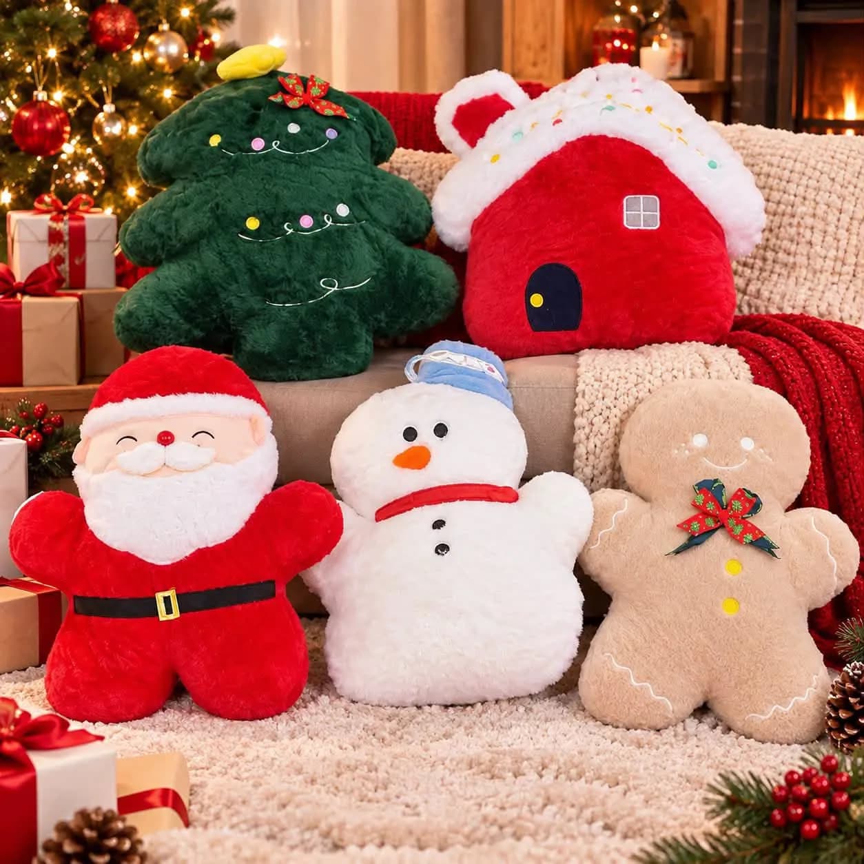 411484 COJIN NAVIDEÑO
