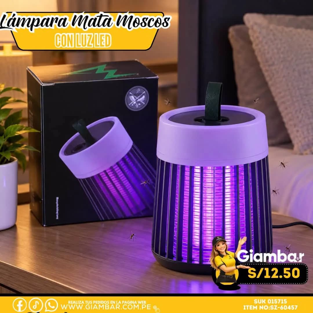 06SZ-60457 LAMPARA MATA MOSCOS CON LUZ LED