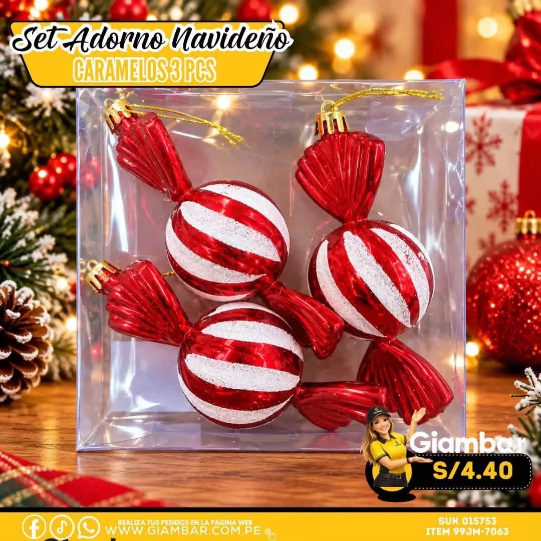 99-JM-7063 Set de adornos navideño V