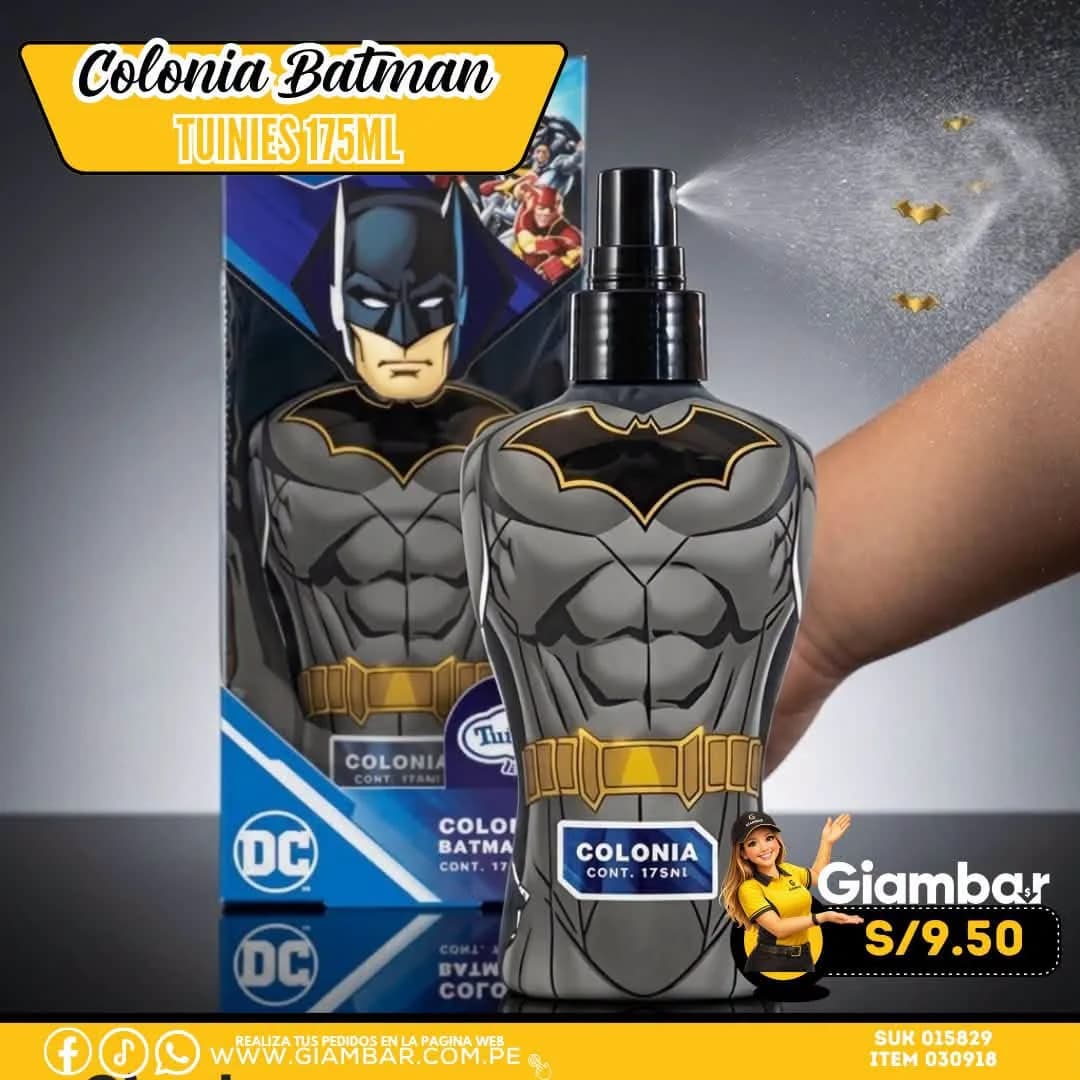 030918 Colonia 2D 175 ml Batman 29610 TUNIES