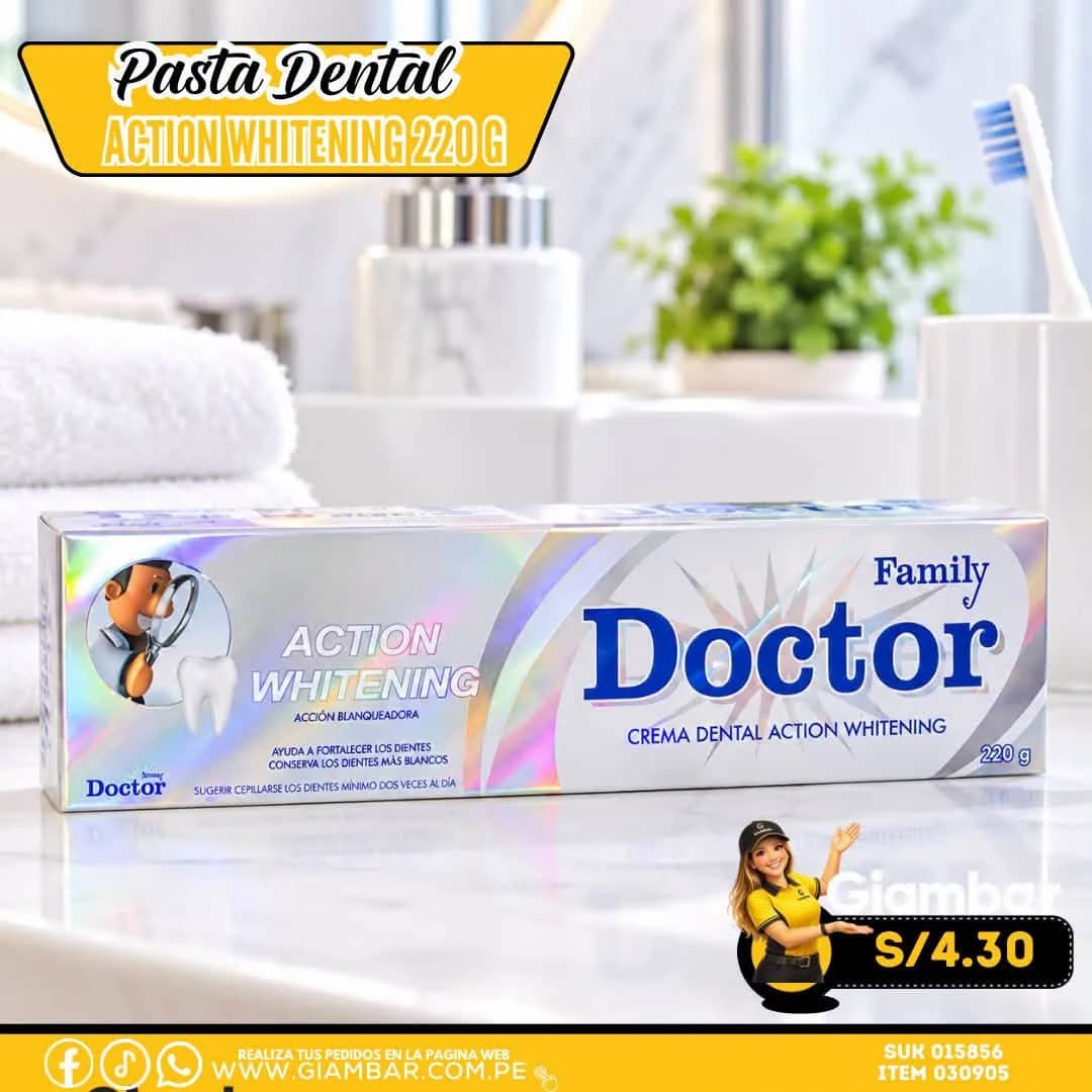 030905 Crema Dental Action Whitening 220 g 13507 TUINIES