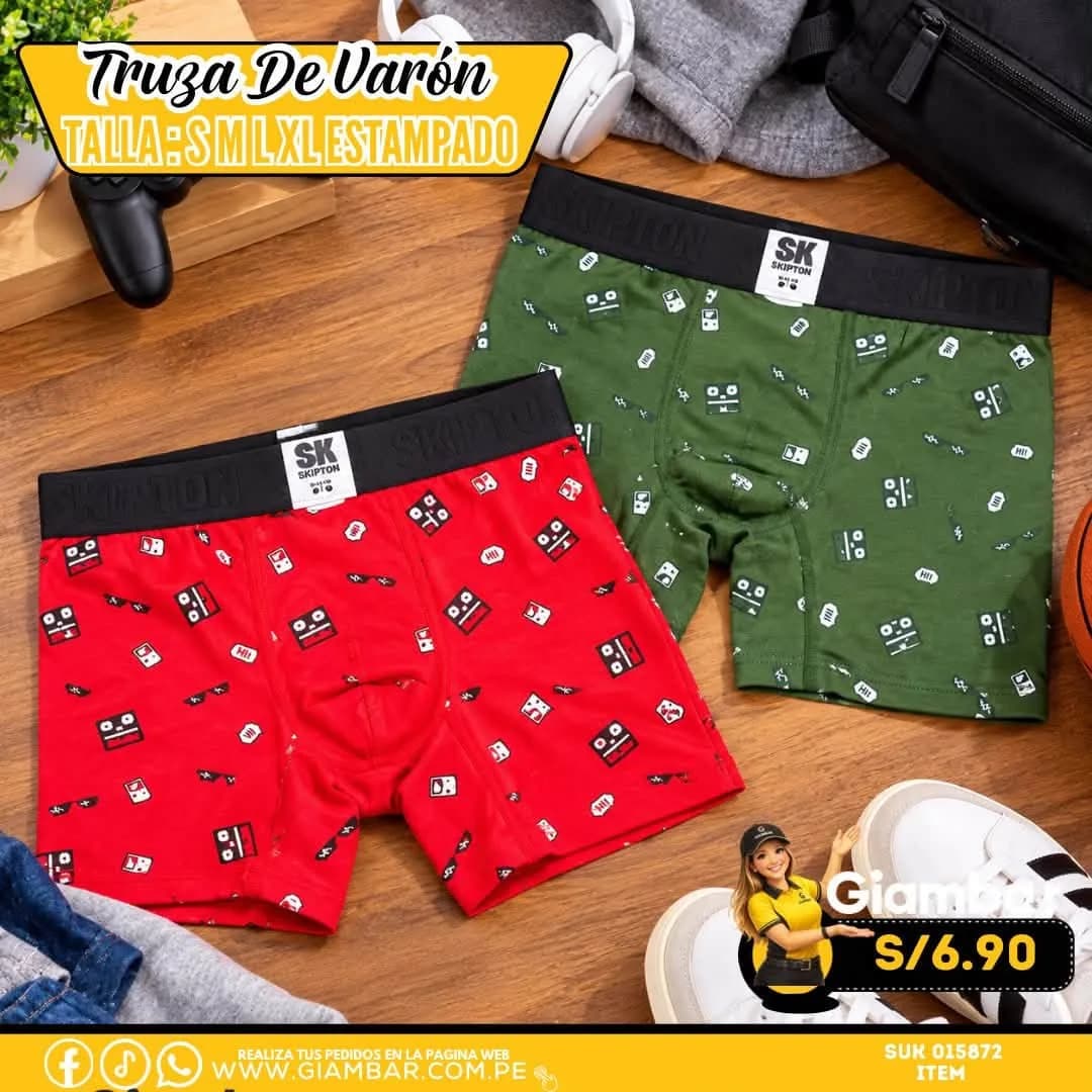 BOXER ESTAMPADO CABALLERO TM/TL