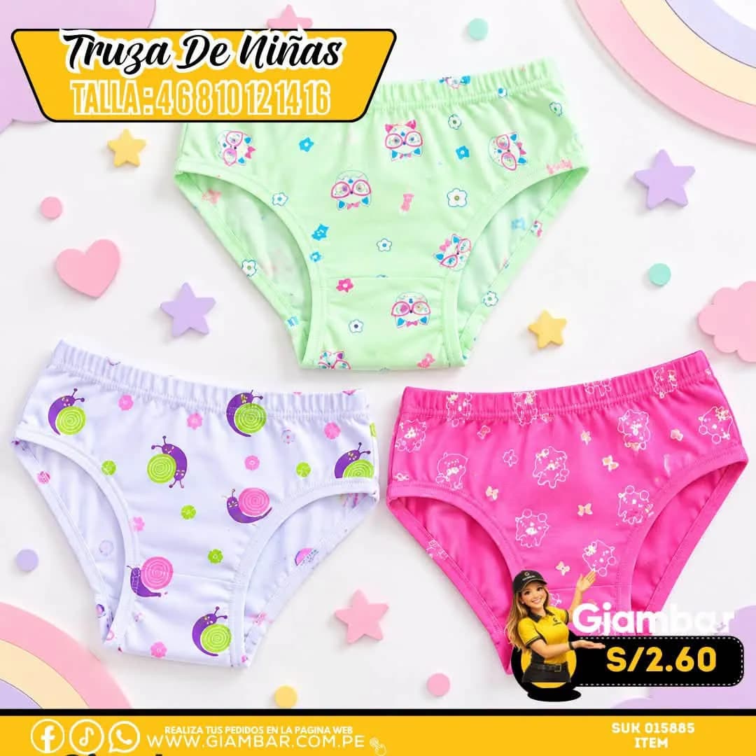 TRUZA DE NIÑA ESTAMPADO T4/T6/T8/T10/T12/T14/T16