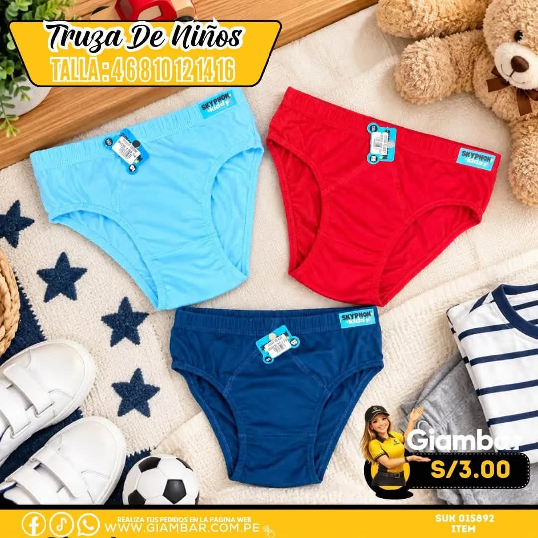TRUZA DE NIÑO COLOR ENTERO