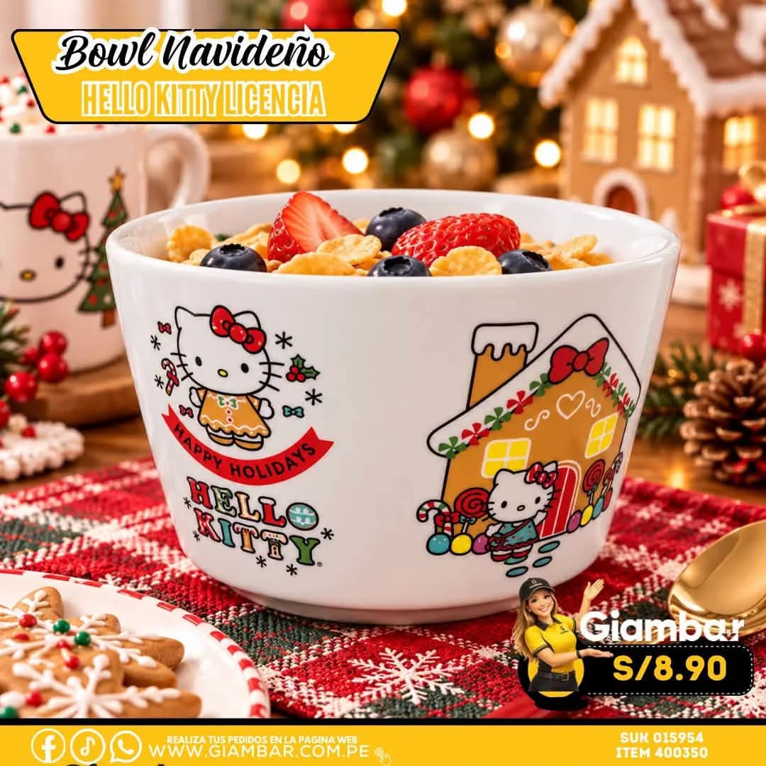 400350 PLAY BOWL HELLO KITTY NAVIDAD B 