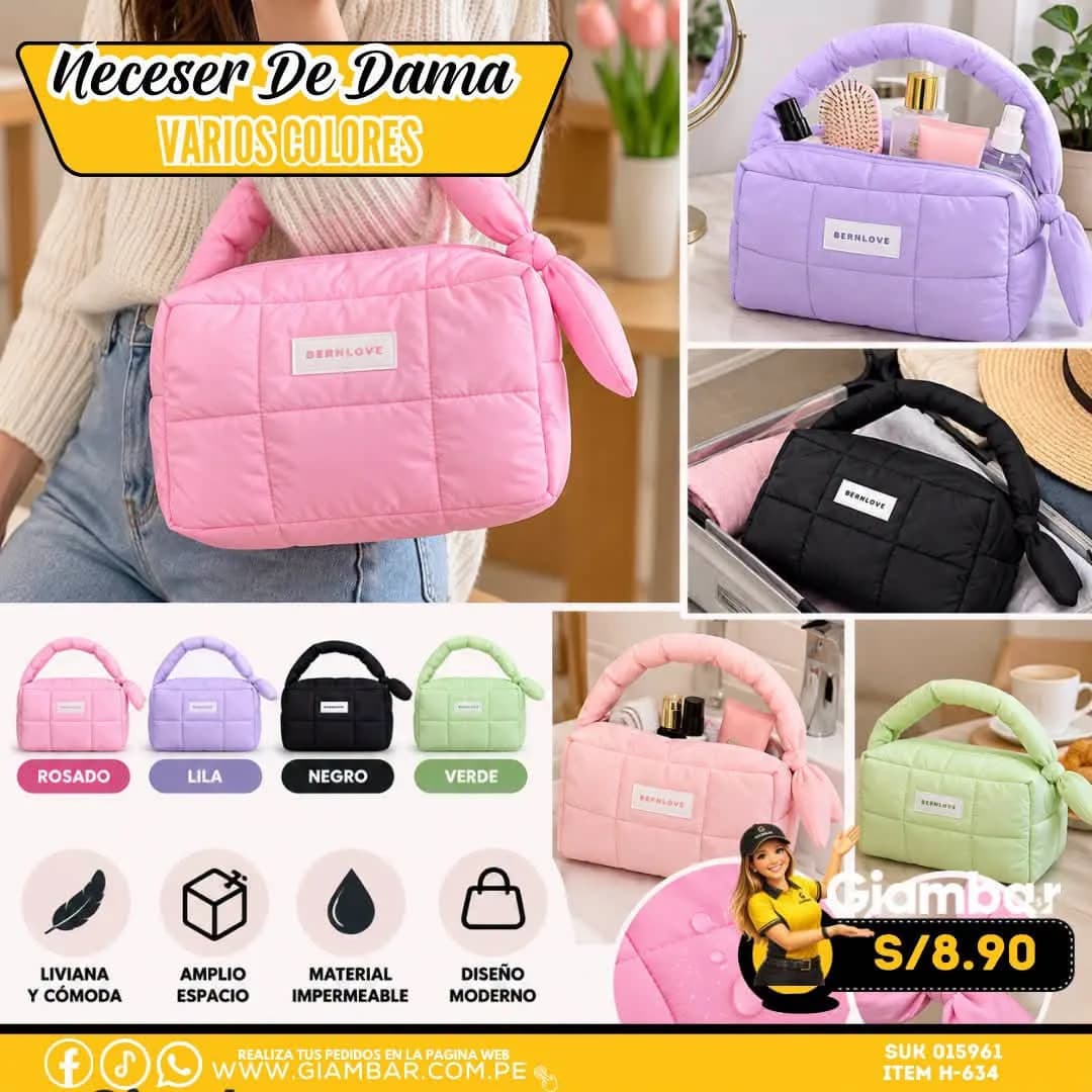 H-634 NECESER DE DAMA VARIOS COLORES