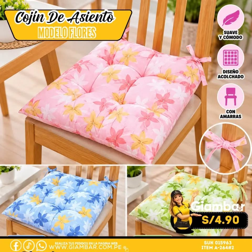 A-264#2 COJIN DE ASIENTO MODELO LAZITO